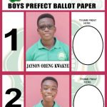 ballot paper for SRC election