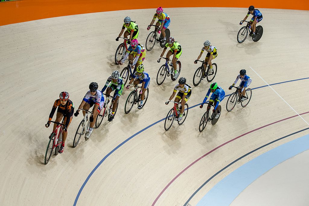 Olympic Velodrome in Barra Olympic Park tested the track 