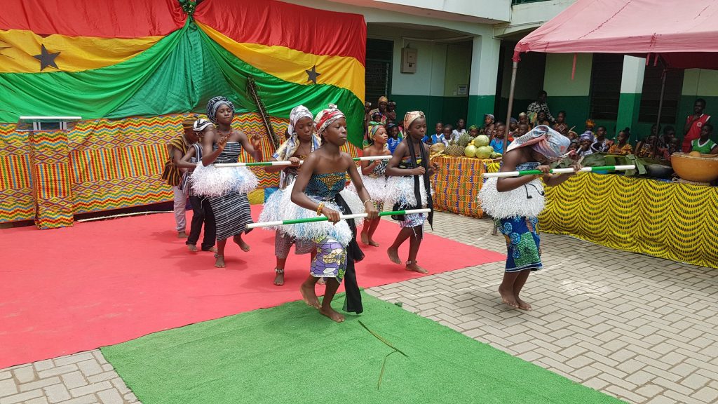 Pure City students perform cultural dance